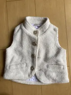 petit main ベビーベスト 70 アイボリー