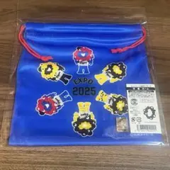 阪神タイガース　ミャクミャク　巾着袋　青