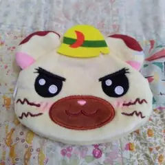美品　とっとこハム太郎 ふわふわフェイスポーチ タイショーくん 小銭入れ