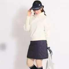 アンサネス モックネック トレーナー ゴルフ レディース 裏起毛