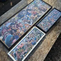 ワンピース☆ジグソーパズル 完成品（フレーム付き）　３点セット