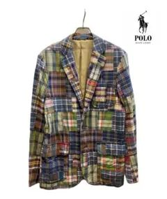 POLO RALPHLAUREN パッチワーク　テーラード　ジャケット　Sサイズ