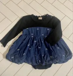 petit main ワンピース風ロンパース