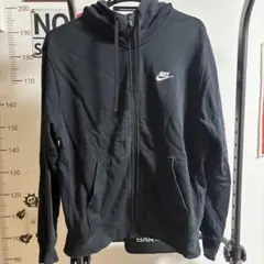 値下げ‼️Nike ブラック ジップアップパーカー Lサイズ