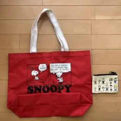 【新品】スヌーピー　トートバック&ミニポーチ　セット