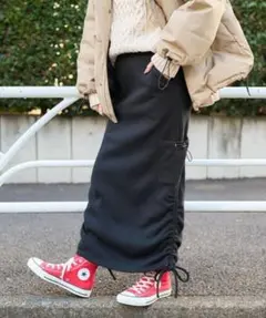 ⭐️本日限定価格⭐️FREAK'S STORE カット シャーリング スカート①のサムネイル
