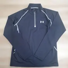 【美品】Under Armour ゴルフ 長袖ハーフジップシャツ