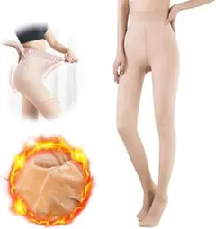 裏起毛タイツ レディース 厚手 秋冬防寒対策 フリーサイズ