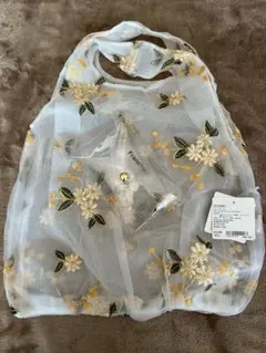 Francfrancレースエコバッグ未使用