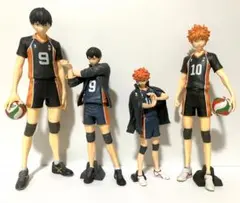 【中古】ハイキュー!! 日向・影山　フィギュア4体セット