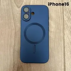 iPhone16　ソフトカバー　MagSafe対応　カメラ保護　ネイビー　軽量