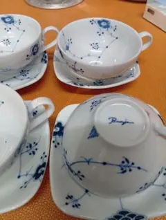 Banji 花柄 カップ・ソーサー 4個セット