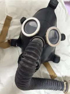 実物品1960〜90年代 ブラック 旧ソ連ガスマスク GP-5付きフルセット