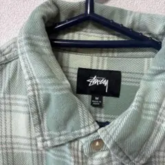 STUSSY ステューシー チェック柄 長袖シャツ グリーン系 Mのサムネイル