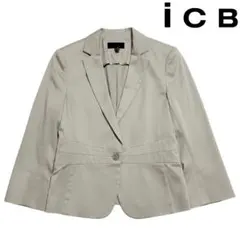 ICB アイシービー 美シルエット♡ コットンミックス テーラードジャケット