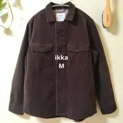 【ikka】コーデュロイ　 ジャケット　メンズ　ブラウン　М　軽量　留学　羽織りのサムネイル