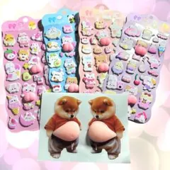 【ぷにぷにセット♡】おしりお腹ぷにぷにシール 手帳 デコ ゆるかわ シール