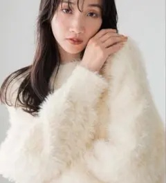 ローリーズファーム　シャギープルオーバー