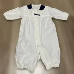 【3月末処分】赤ちゃん本舗 日本製 ネイビー襟付 ツーウェイドレス50-60cm