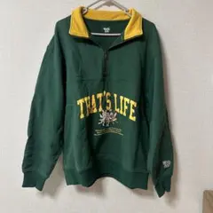 THAT'S LIFE ダークグリーン スウェット