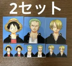 ONE PIECE ステッカー ルフィ ゾロ サンジ セット2セットのサムネイル