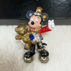 希少!!ドイツ製レア DISNEYVINTAGE ミッキー　テディベア　ブローチ