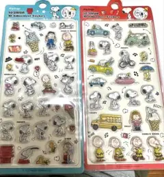スヌーピー ボンボンドロップシール ぷくぷくシール 2枚セット ラスト