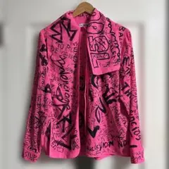 BALENCIAGA バックロゴ ギンガムチェックビックシルエット シャツ 34