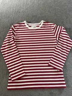agnès b. 赤と白ストライプ 長袖Tシャツ サイズ1 Mサイズ