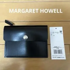 新品☆マーガレットハウエル☆ダウナー二つ折りBOX財布☆ブラック黒