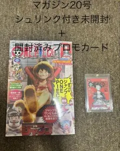 ワンピースマガジン　20 プロモ付き未開封品1冊　＋　開封済みプロモカード1