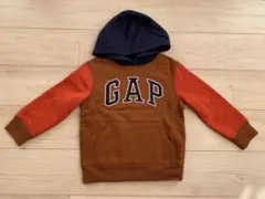 [新品・未使用] GAP フード付き　パーカー ブラウン　オレンジ　110cm