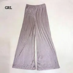 グレイル プリーツパンツ【dk1005】光沢感 サテン調 新品タグ付きのサムネイル