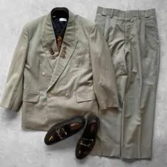 めんた様 YVES SAINT LAURENT ダブル スーツ セットアップ M