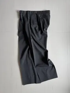WIRROW WOOL TROPICAL WIDE SLACKS GRAY 2 | Mercari