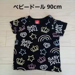 BABYDOLL (66) 90cm 総柄Tシャツ