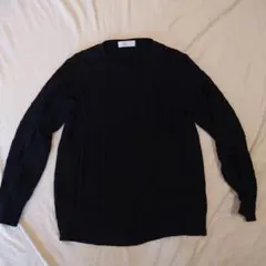 RODEO CROWNS 黒 ケーブルニットセーター