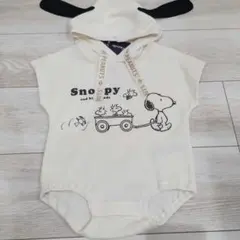 新品　ロンパース　スヌーピー　80cm　半袖　ベビーのサムネイル