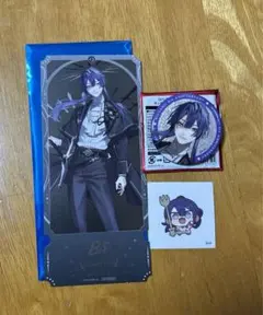 にじさんじ8周年　長尾景セット　缶バッチ、ランダムステッカー、特典