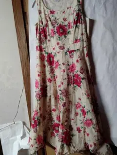 レア　LAURA ASHLEY フラワープリント ワンピース サイズ13