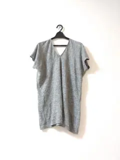 無印良品 ドルマン フレンチスリーブ Tシャツ カットソー リネン 麻 M