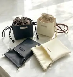 新品 Ch!iii ユナイテッドアローズ 別注 2WAY レザーバッグ モカ 
