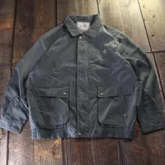 古着　G1フライトジャケット　ボンバージャケット　カーキグリーン　光沢　XL