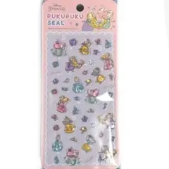 プリンセス　ぷくぷくシール　PUKUプクプク　硬め立体　ディズニー　Disney
