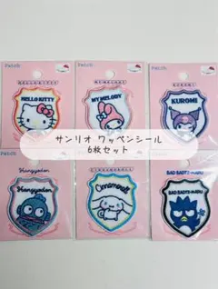 サンリオ ワッペン シール 6枚 セット エンブレム 新品 未開封