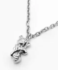 OY クマ シルバー ネックレス