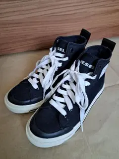 DIESEL ディーゼル ハイカットスニーカー ブラック 22.5