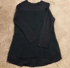 アンクロッシュEn cloche ワンピース　ネイビー　日本製　コットン　秋物