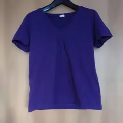 TOMORROWLAND MACPHEE 紫 VネックTシャツ 綿100%のサムネイル