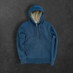 00s OLD UNIQLO 지퍼 파커 보어 페이드 짧은 길이